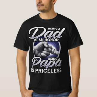 T-shirt Être papa est un honneur d'être papa est un papa s