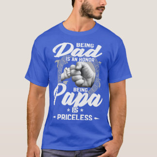 T-shirt Être Papa Est Un Honneur Être Papa Est Un Funn Ine