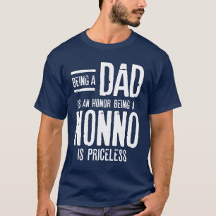 T-shirt Être Papa Est Un Honneur Être Un Nonno N'A Pas De 