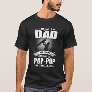 T-shirt Être Papa Est Un Honneur Être Un Pop-Pop Est Une P