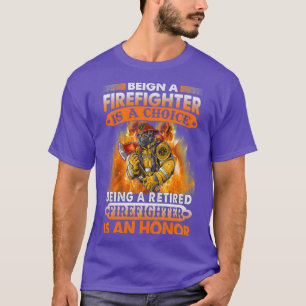 T-shirt Être pompier est un choix être un feu à la retrait