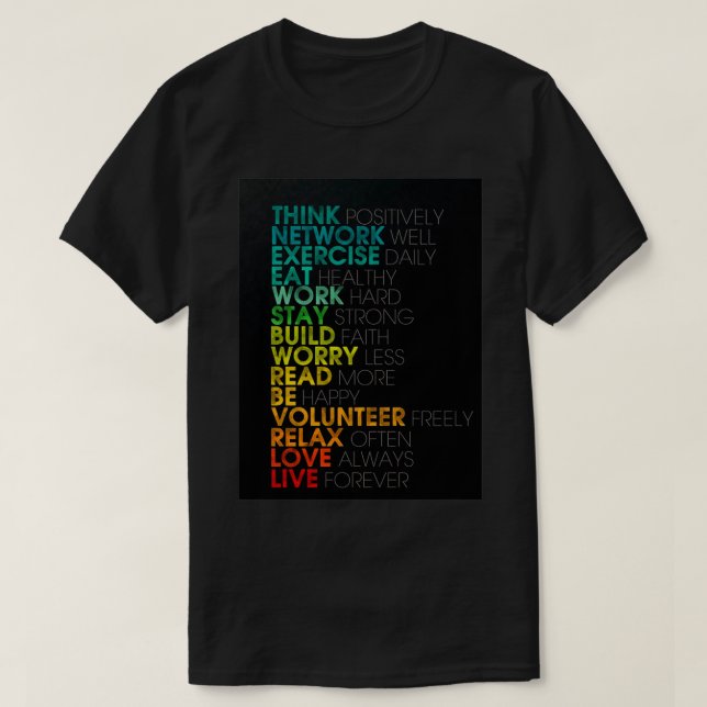 T-shirt Être positif (Design devant)