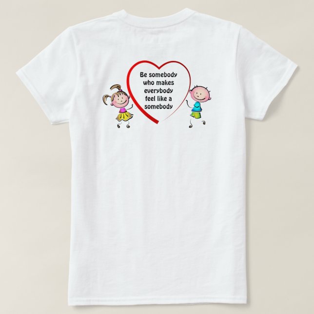 T-shirt Être quelqu'un (Design dos)