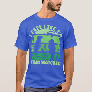 T-shirt Être surveillé ornithologue