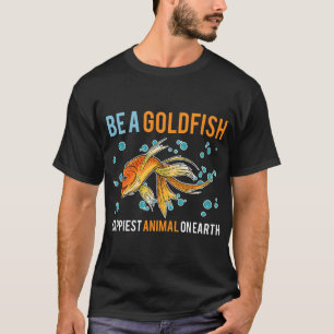 T-shirt Être un animal poisson rouge