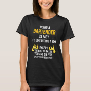T-shirt Être un barman est un Humour facile Bartending Mix