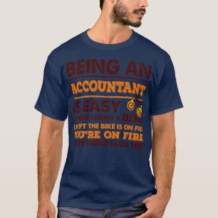 T-shirt Être Un Comptable Est Facile Drôle Devis Comptable