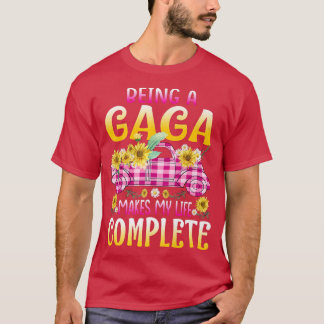 T-shirt Être Un Gaga Fait De Ma Vie Une Truc De Tournesol