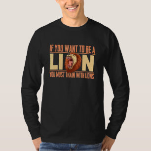 T-shirt Être Un Lion Roaring Safari Animaux Africains Wild
