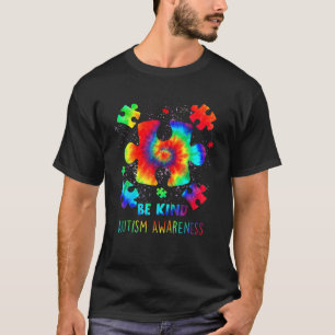 T-shirt Être un peu de pièces de puzzle Tie Dye Sensibilis
