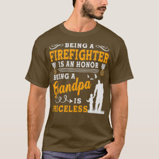 T-shirt Être Un Pompier Est Un Honneur Être Un Grand-Père