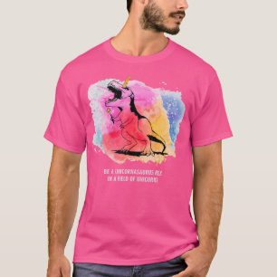 T-shirt Être Un Rex Unicornasaurus Dans Un Champ Unicorns 