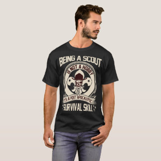 T-shirt être un scout n'est pas un skelet de compétence de