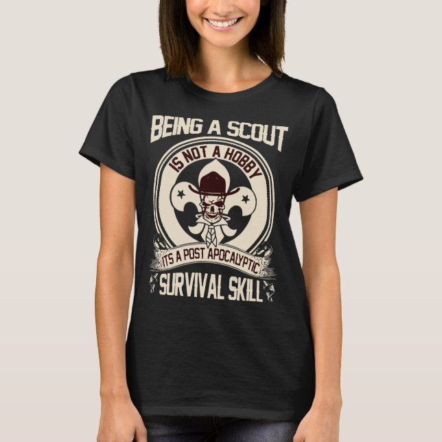 T-shirt être un scout n'est pas un skelet de compétence de (Devant)