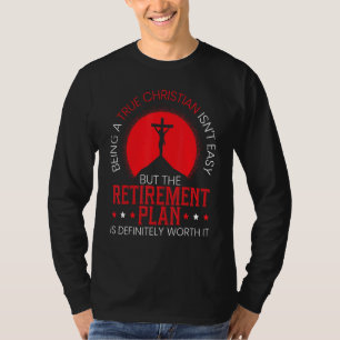 T-shirt Être un vrai chrétien n'est pas une religion facil