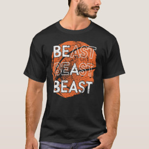 T-shirt Être une bête Basketball Sports Distresse Design T