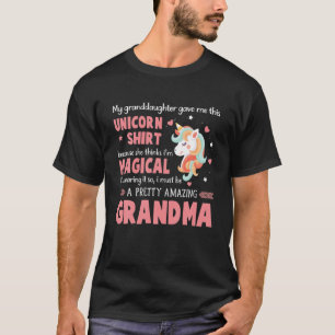 T-shirt Être une licorne de grand-mère magique de la petit