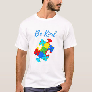 T-shirt Être une Sensibilisation sur l'autisme de puzzle c