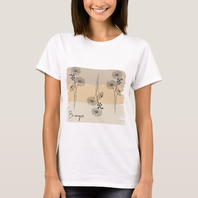 T-shirt Être unique (Devant)