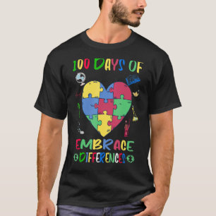 T-shirt Étreindre les différences Éducation sur l'autisme 
