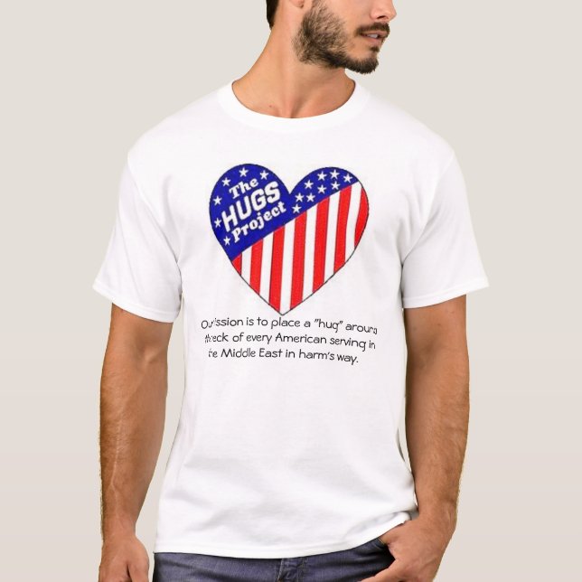 T-shirt "Étreint" la chemise de logo de projet (Devant)