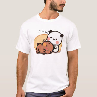T-shirt étreinte de panda