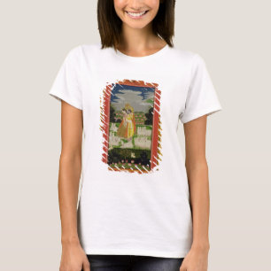 T-shirt Étreinte de Radha et de Krishna dans un landscap