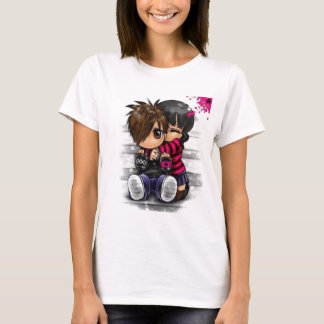 T-shirt étreinte d'emo
