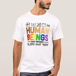 T-shirt Êtres humains 100% bio Les couleurs peuvent varie