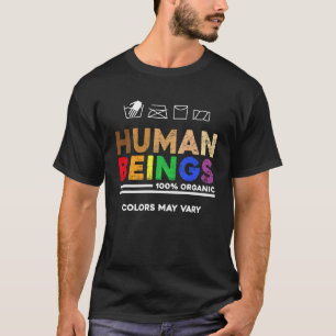 T-shirt Êtres humains Les couleurs peuvent varier Egalité