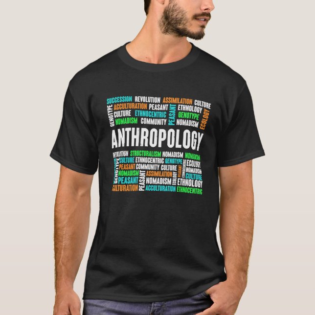 T-shirt Étude anthropologique sur ce qui fait de nous l'an (Devant)
