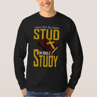 T-shirt Étude Biblique Chrétien Je Mis L'étude Dans L'étud