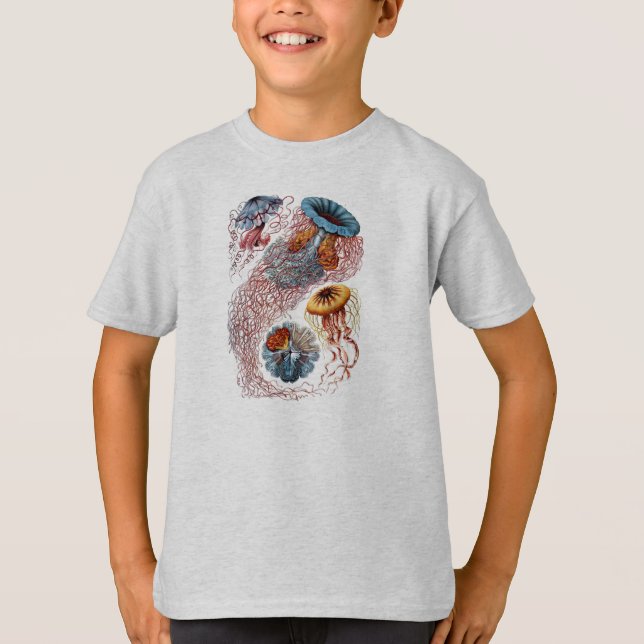 T-shirt Étude de la méduse Haeckel (Devant)