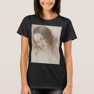 T-shirt Étude de Léonard de Vinci pour la tête de Léda