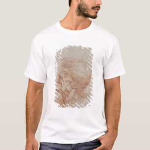 T-shirt Étude de tête de caricature d'un vieil homme,