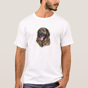 T-shirt Étude de tête de Leonberger