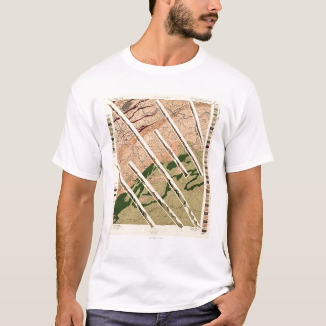 T-shirt Étude géologique du Tennessee et de nord (Devant)