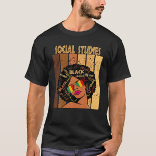 T-shirt Études sociales Afro-Africaine Amérique Noire Hist