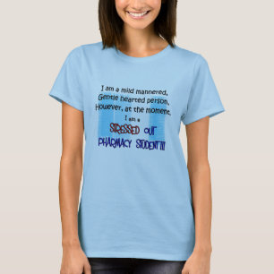 T-shirt étudiant de pharmacie SOUMIS À UNE CONTRAINTE