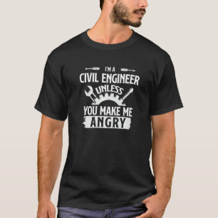 T-shirt Étudiant de planificateur de bâtiment du génie civ