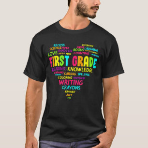 T-shirt Étudiant D'Équipe De Première Année Du Coeur Retou