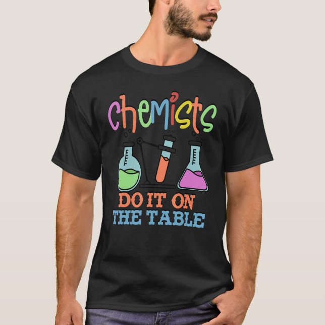 T-shirt Étudiant en chimie Chimiste Laboratoire de chimist (Devant)