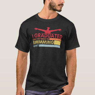 T-shirt Étudiants de troisième cycle nager Diplômé de troi