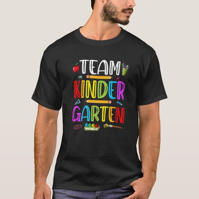 T-shirt Étudiants Équipe Enseignante Enfants Jardin d'enfa (Devant)