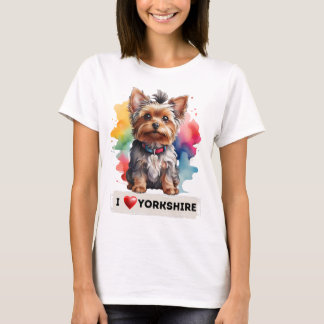 T-shirt Eu amo Yorkshire