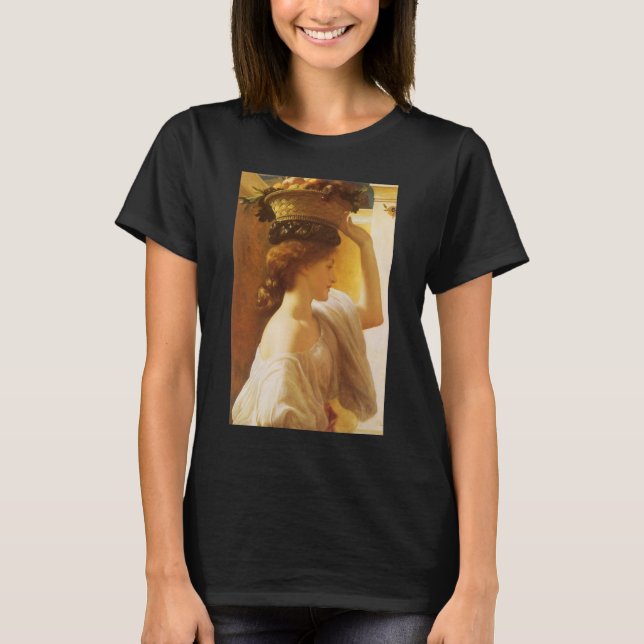 T-shirt Eucharis - Fille avec un panier de fruits de Leigh (Devant)