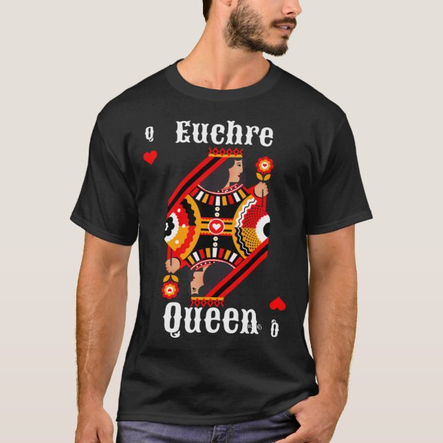 T-shirt Euchre Queen Euchre Card Game (Devant)