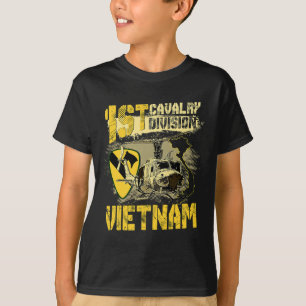 T-shirt Euh1 Huey Hélicoptère 1ère division de cavalerie V