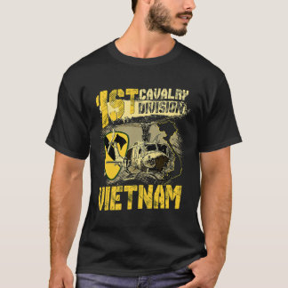 T-shirt Euh1 Huey Hélicoptère 1ère division de cavalerie V