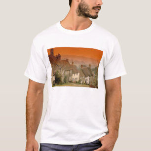 T-shirt Europe, Angleterre, Dorset, Shaftesbury. Piste d'o